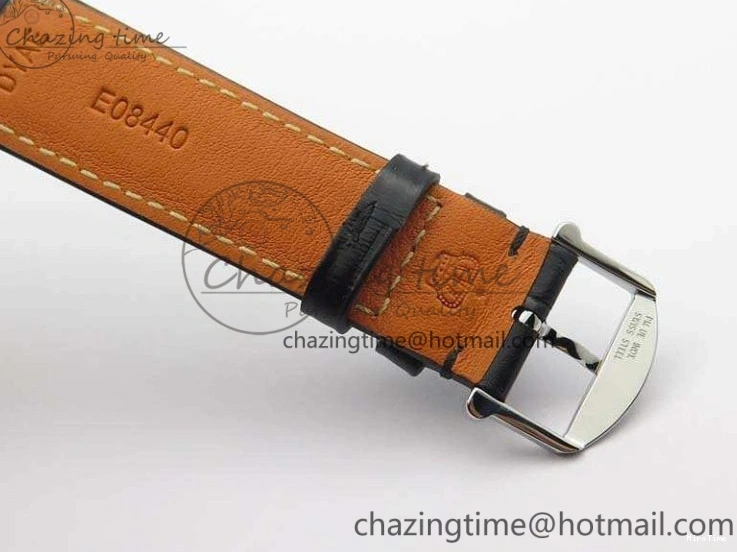 MIROTIME 0202 Tailored Da Vinci IW356601 SS MKF 1:1 Best Edition Black Dial On Black Leather Strap A 7231